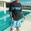 Thumbnail: Xysaqa Men's Hawaiian Matching Set Summer Tracksuit Sports 2 Piece Big & Tall Be