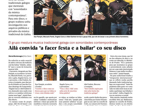 Xa podedes ver a entrevista que fixerón de Ailá en Nos diario