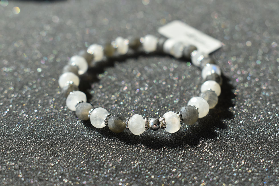 Mondstein & Labradorit Armband