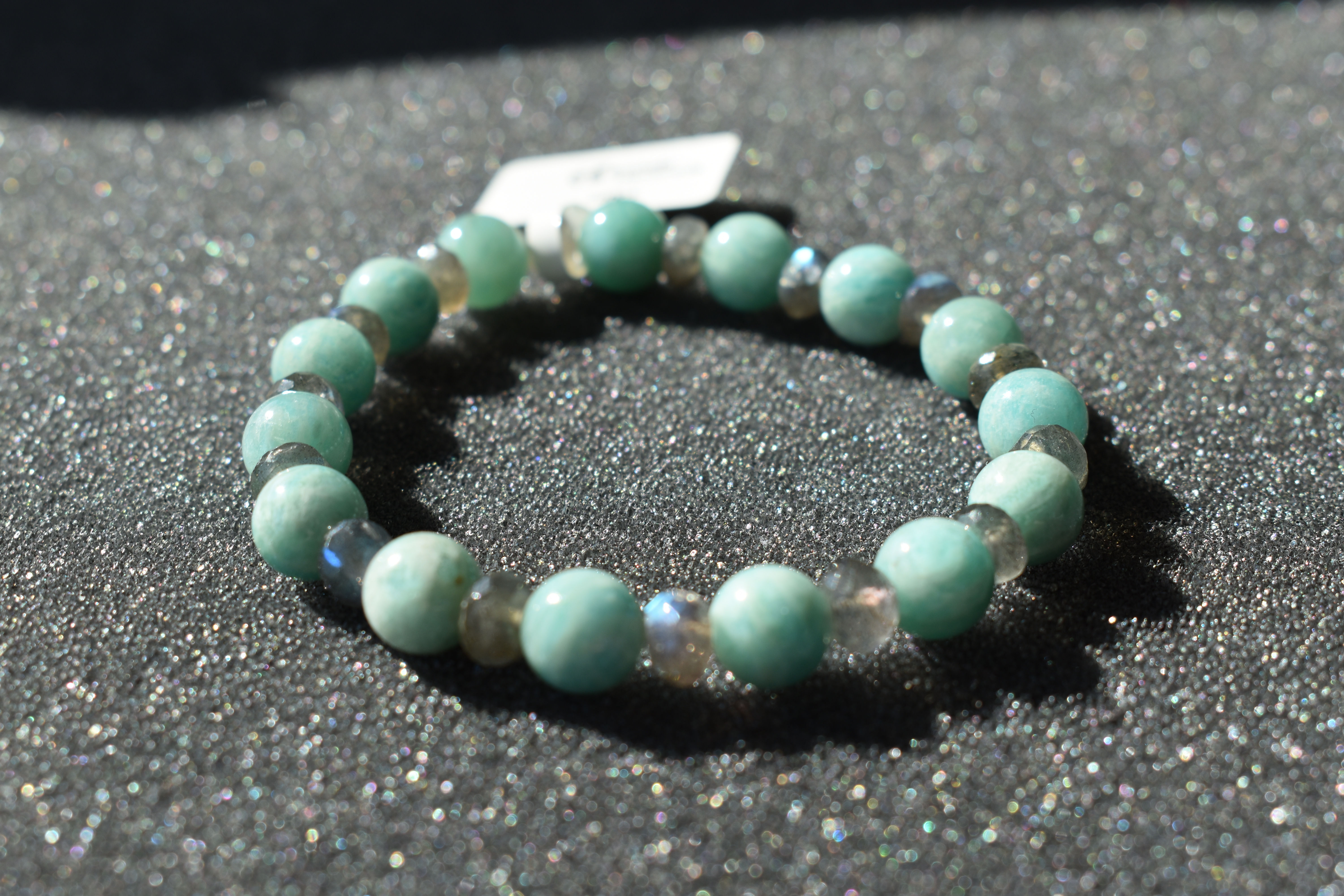 Amazonit & Labradorit Armband