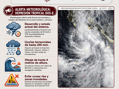 🌧️ De acuerdo con @conagua_clima, para las próximas 3 horas (18:00 a 21:00 h) se pronostican lluvias fuertes con puntuales muy fuertes y descargas eléctricas en: