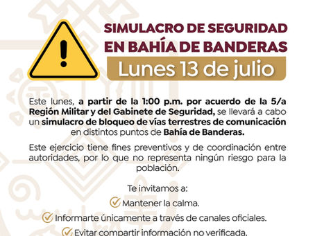 📢 Atención, Bahía de Banderas