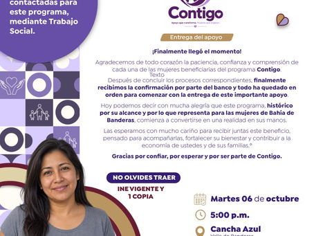 Con el programa "Contigo", Bahía de Banderas respalda a sus mujeres