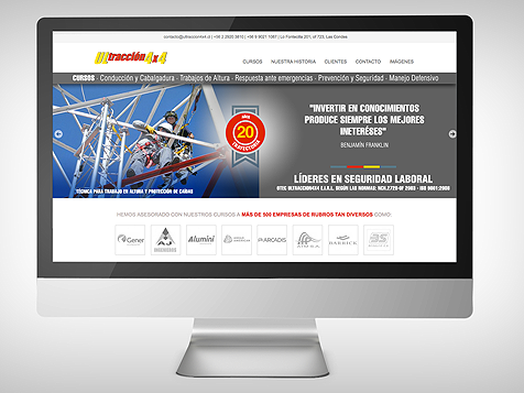 Diseño de sitio web Ultracción