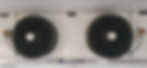 Commercial refrigeration fans in a cold storage gallery