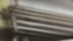 Close-up of HVAC evaporator coil in gallery unit