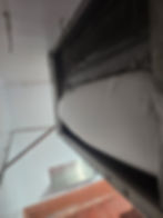 Industrial air filter installation in a gallery setting.