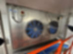 Industrial cooling fans in a gallery equipment unit