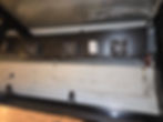 Industrial cooling fans in a gallery display unit