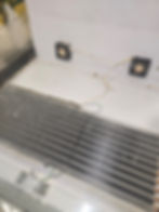 Internal cooling gallery with fans and heat sink