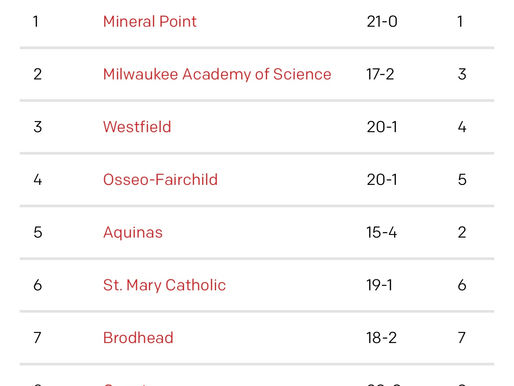 WEEK 11 WISSPORTS.NET GIRLS BASKETBALL COACHES POLL
