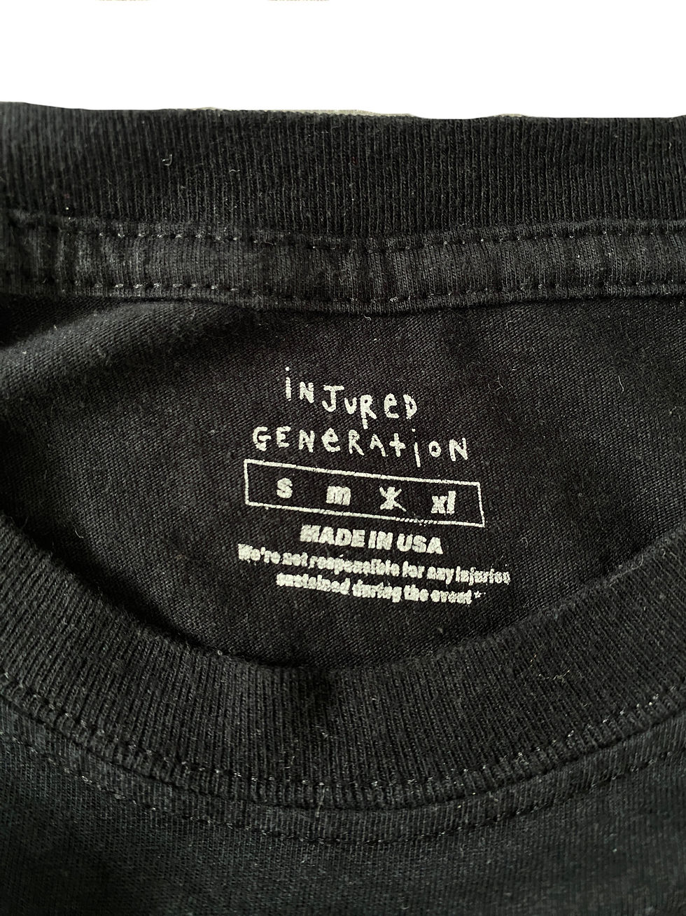 Миниатюра: (L) Мъжка блуза INJURED GENERATION ASAP ROCKY tour merch (48.89 лв.)