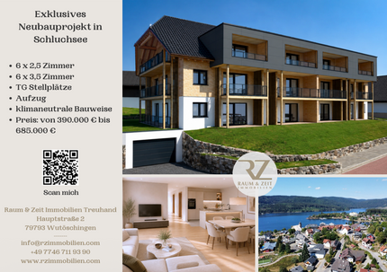 Exklusives
Neubauprojekt in
Schluchsee