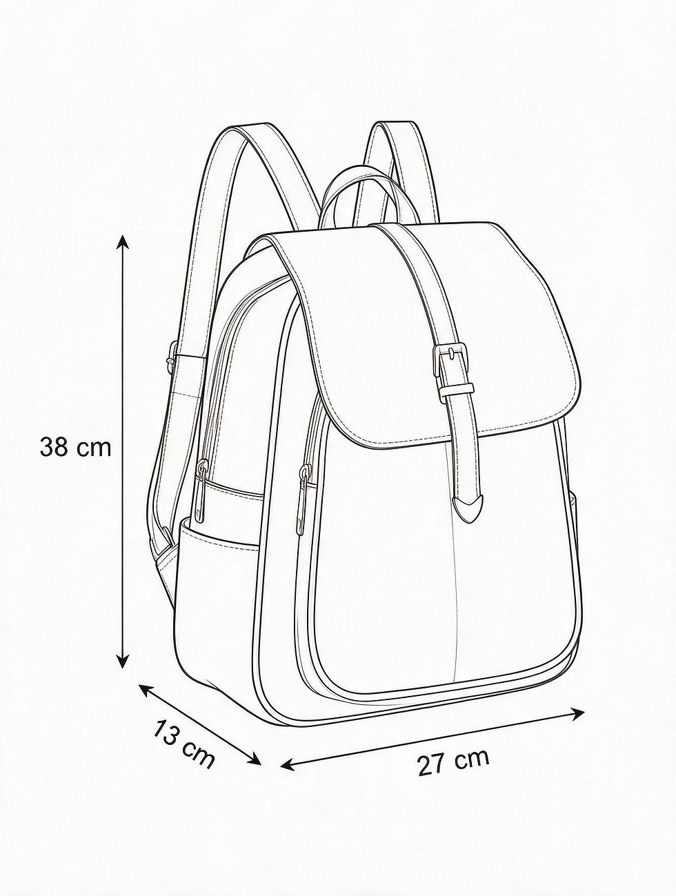 Miniatura: Mochila Feminina MLB015 com Mensagem Invisível e Lanterna UV
