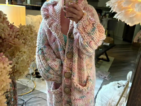 Lakeside Cardigan in Springblossom