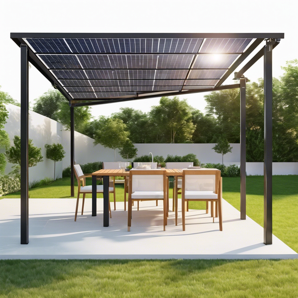 Backyard Solar Pergola