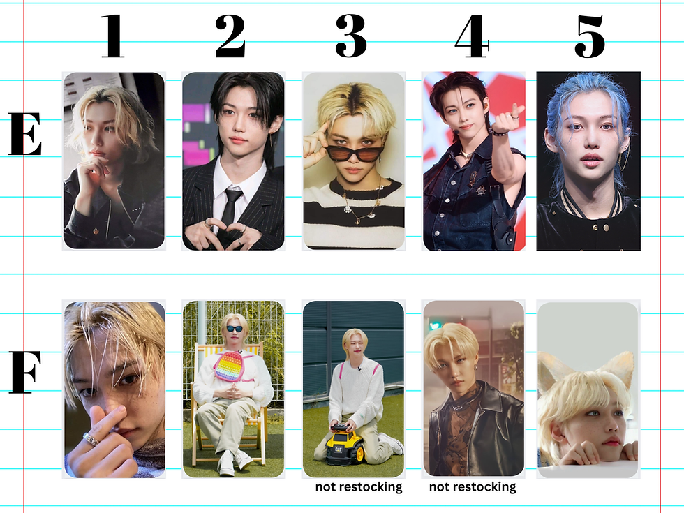 Thumbnail: Stray Kids Felix Photocards | Lomo Photocards | Kpop Gifts