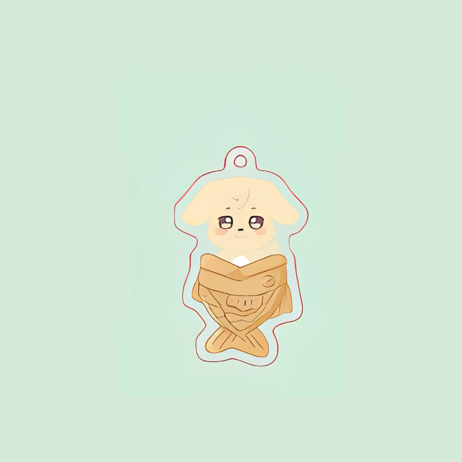 Miniatura: Aniteez  Taiyaki  Acrylic Keychain | Ateez Keychain | Kpop Gifts