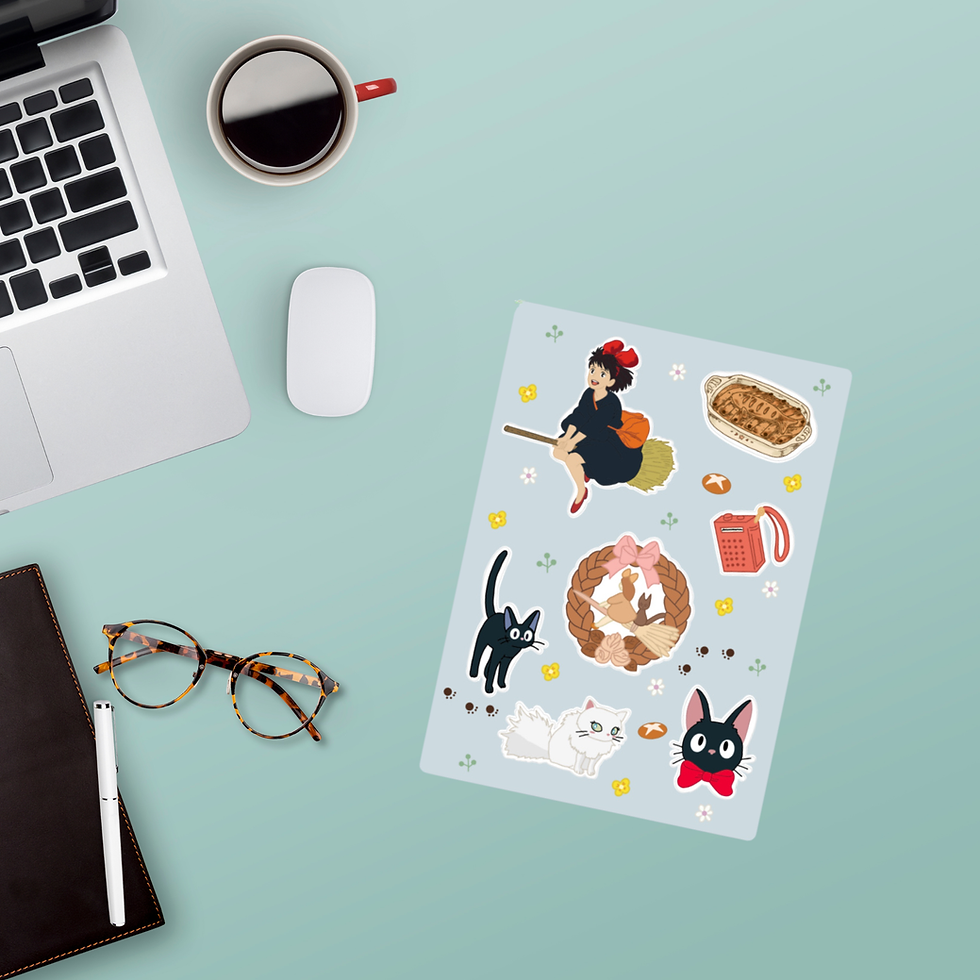 Kiki’s Delivery Service Sticker Sheets | Studio Ghibli | Gifts Ideas