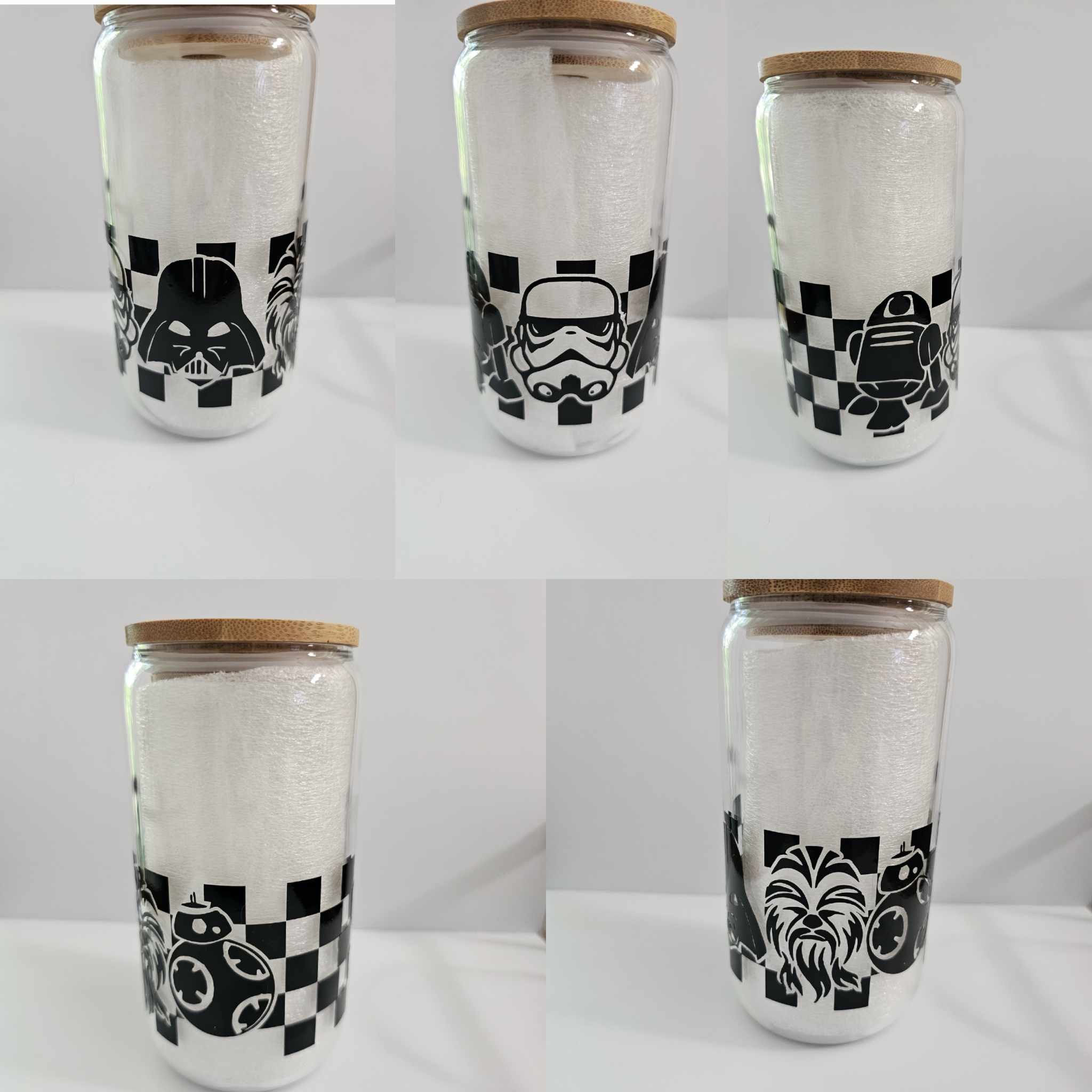 Star Wars Tumbler | 16 oz Glass Cup | Glass Cup Gifts