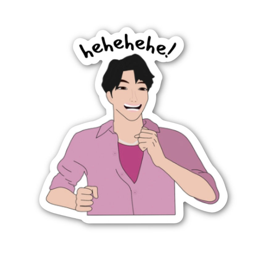 Jinu Running Inspired Sticker | Kpop Demon Hunter | Gift Ideas