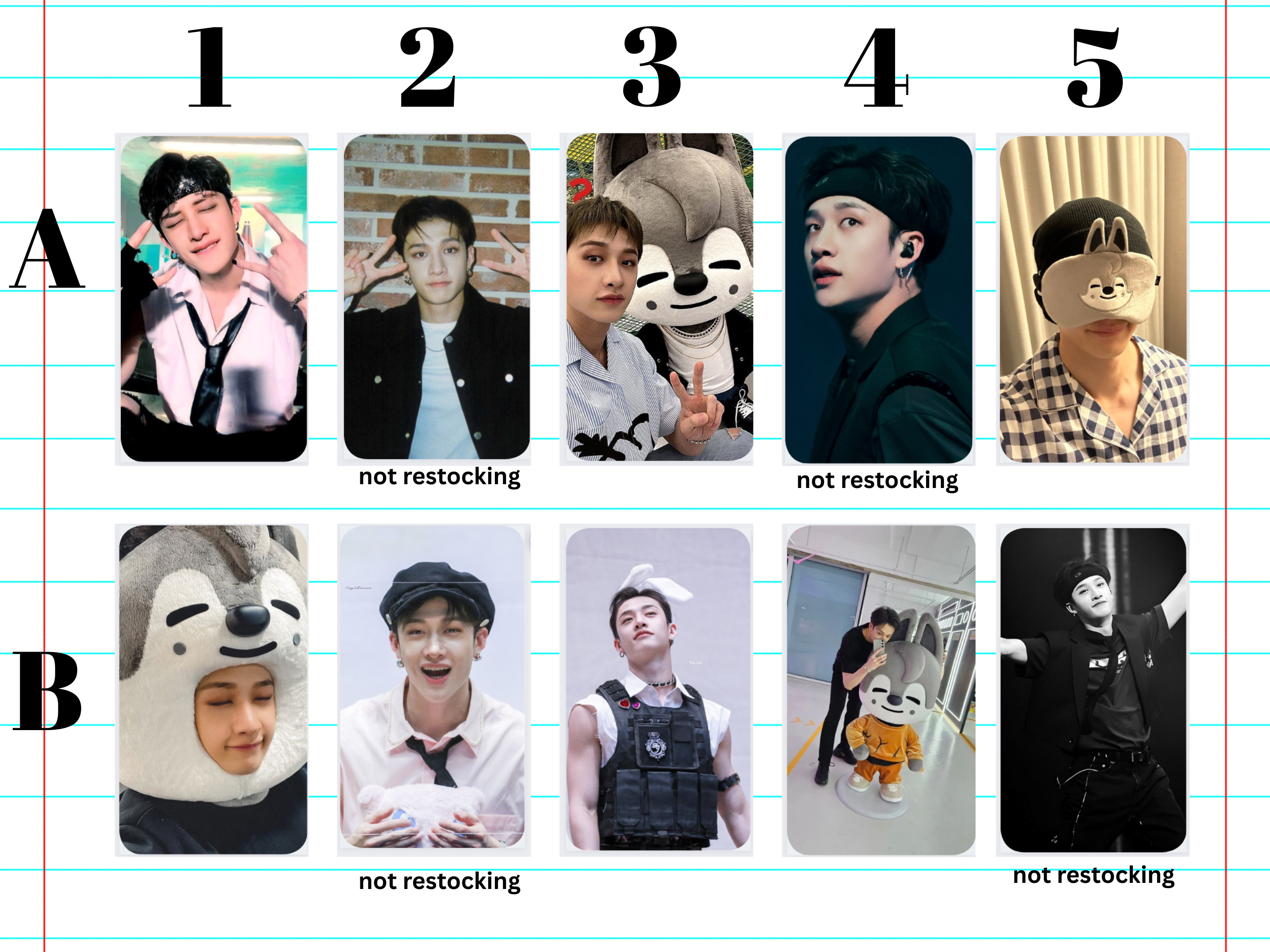 Stray Kids Chan Photocards | Lomo Photocards | Kpop Gifts