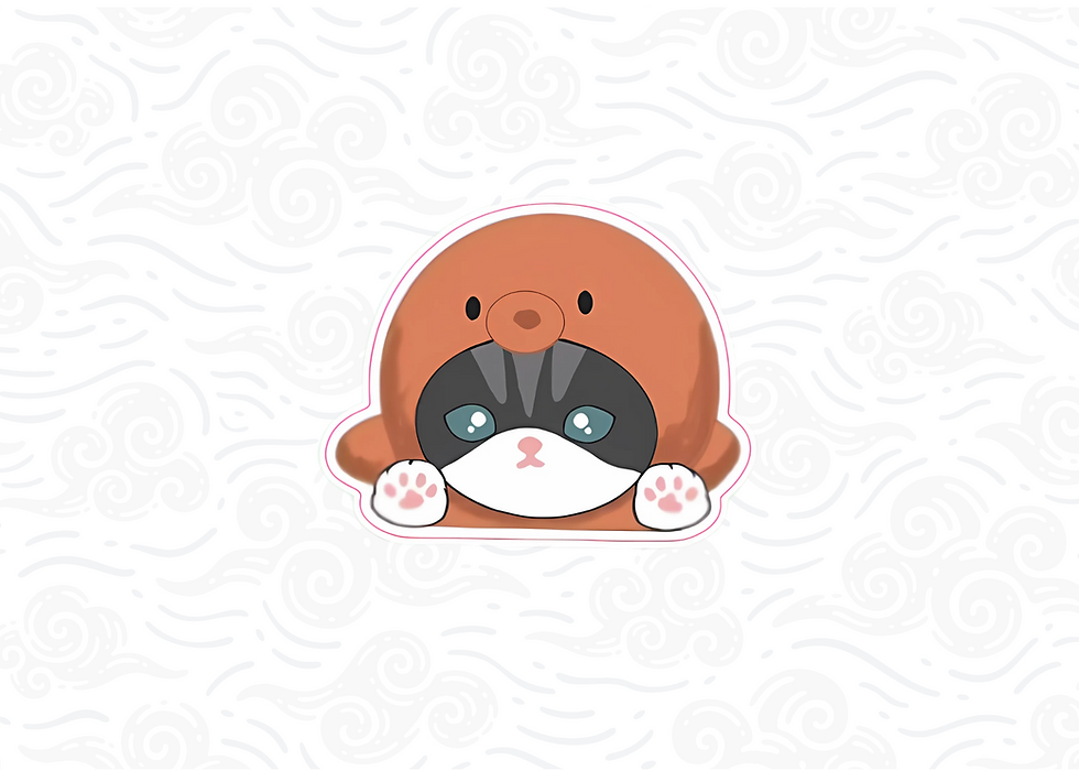 Thumbnail: Japanese Inspired Mofusand Peaker | Inspired Sticker