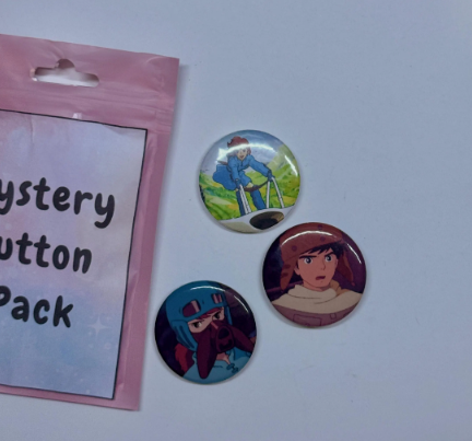 Thumbnail: Studio Ghibli Button Pin Myster Pack | Animation | Gift Ideas