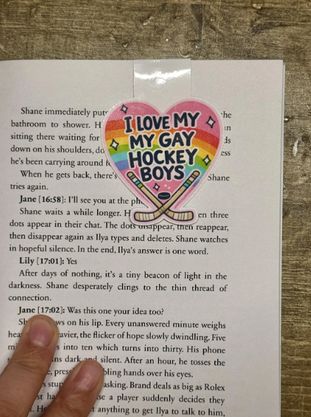Thumbnail: Heated Rivalry MM Romance Magnetic Bookmark | Book Lover Gift