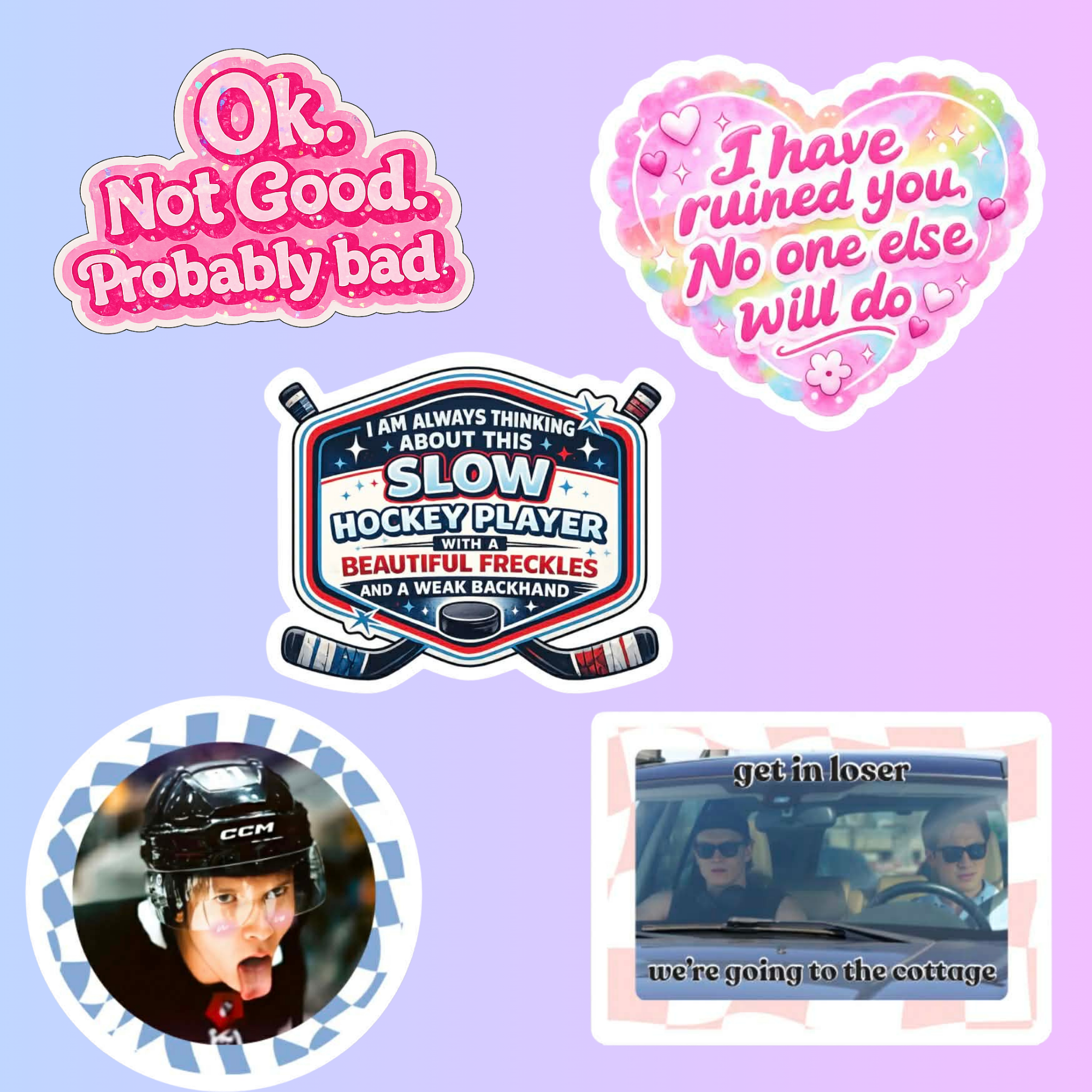 Heated Rivalry Inspired Sticker | Shane & Ilya | Booktok Gift Ideas