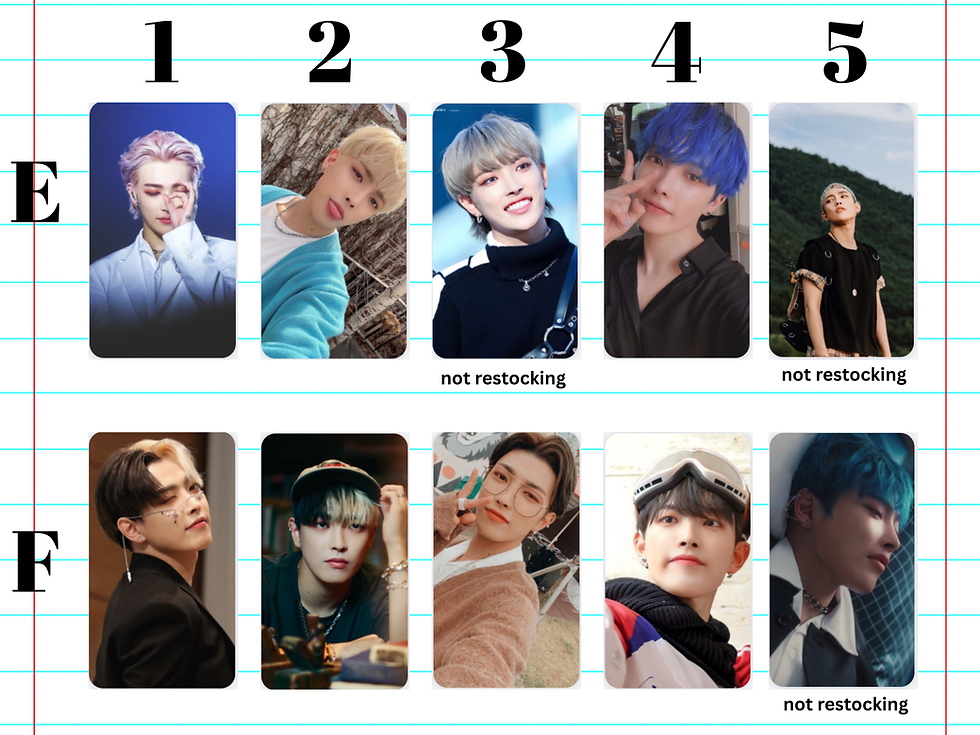 Miniatura: Ateez Hongjoong Lomo Cards |Fan Made Kpop Photocards | Gift Ideas