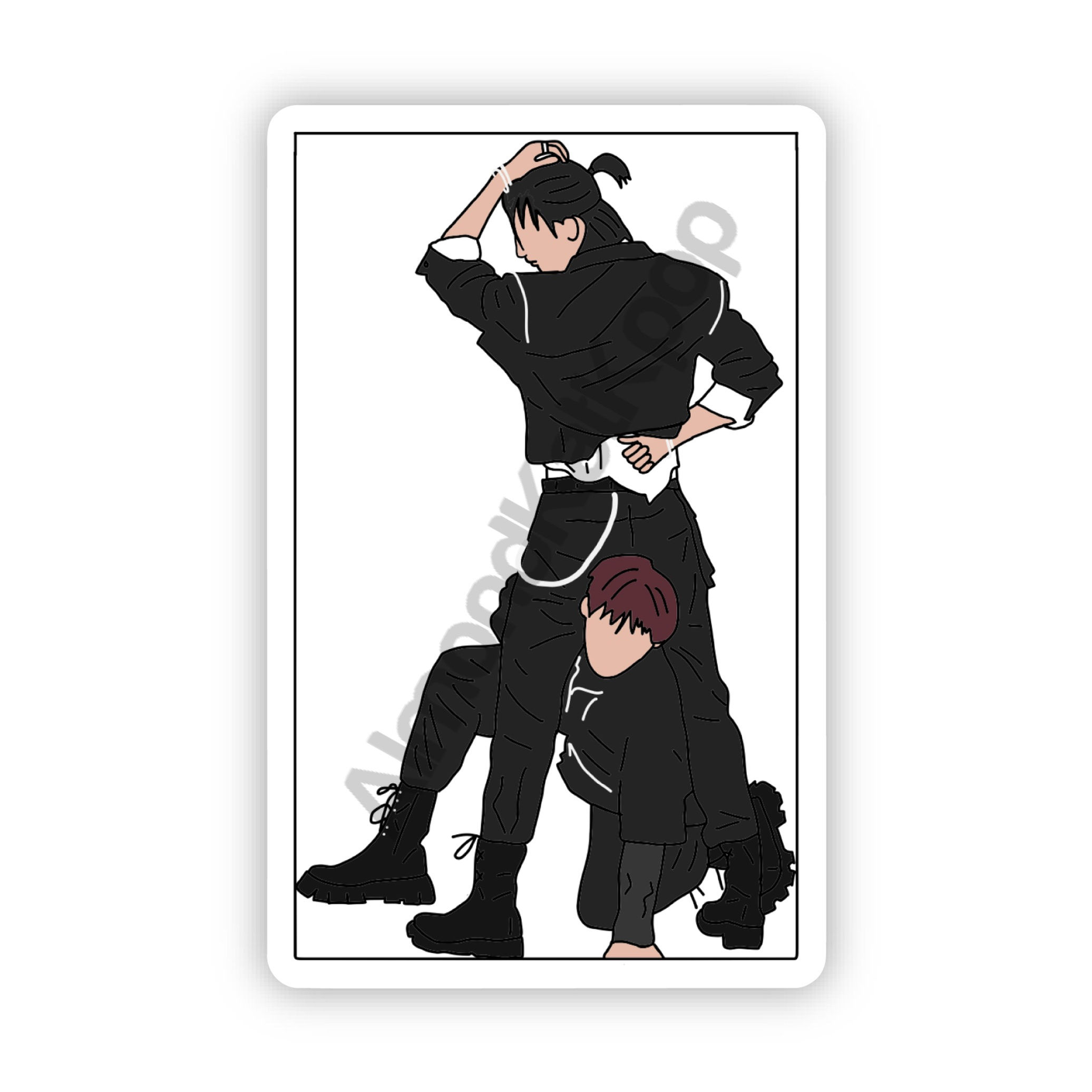 Hyunjin & Minho Troublemaker Sticker | Stray Kids Sticker | Kpop Sticker