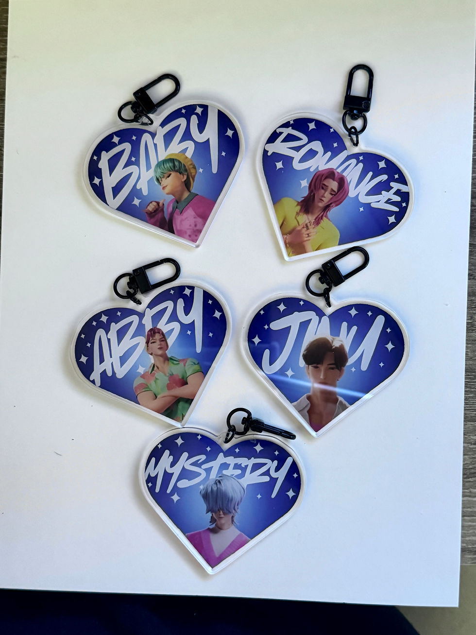 Saja Boys Heart Acrylic Keychain | Kpop Demon Hunter | Gifts Ideas