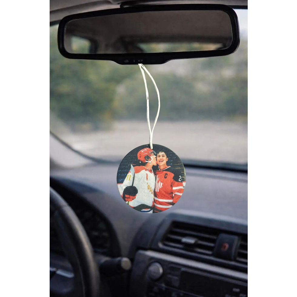 Thumbnail: Heated Rivalry Car Air Freshener | Shane Hollander | Ilya Rozanov | Gift Ideas 