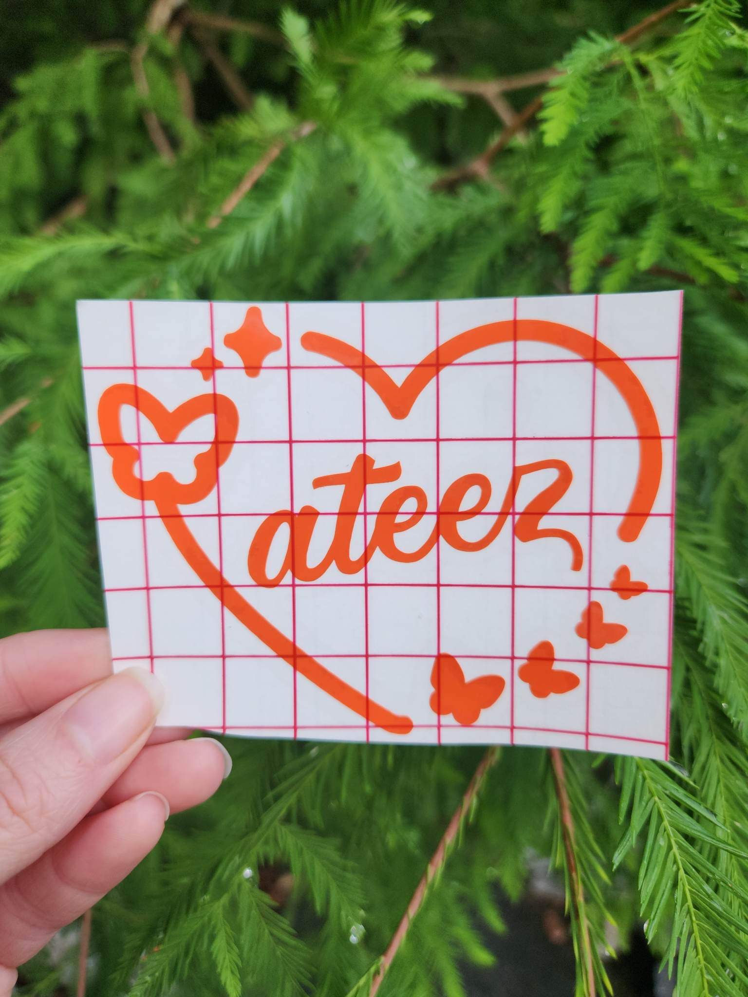 Ateez Member Heart Logo Vinyl Decal | You Choose your Favorite