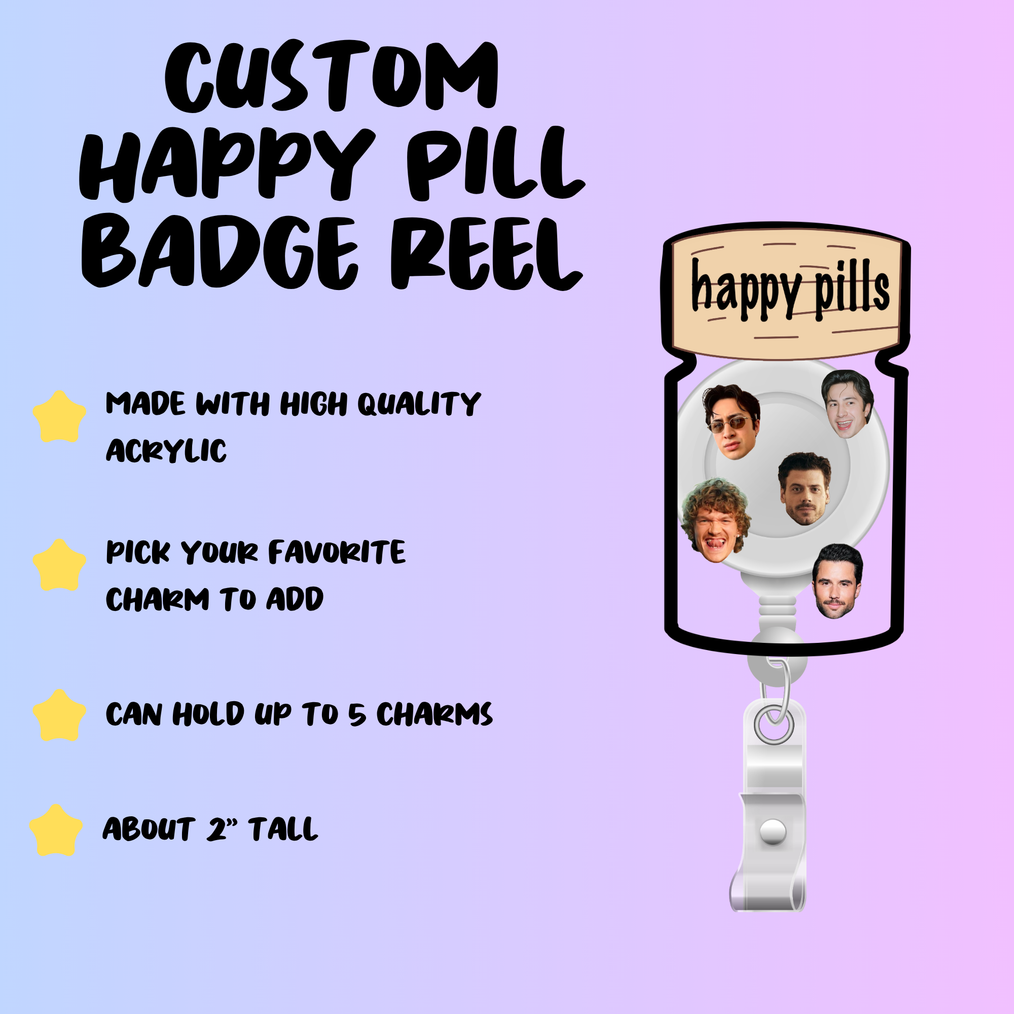 Build Your Own Happy Pill Badge Reel | Heated Rivalry | MM Romance | Gift Ideas