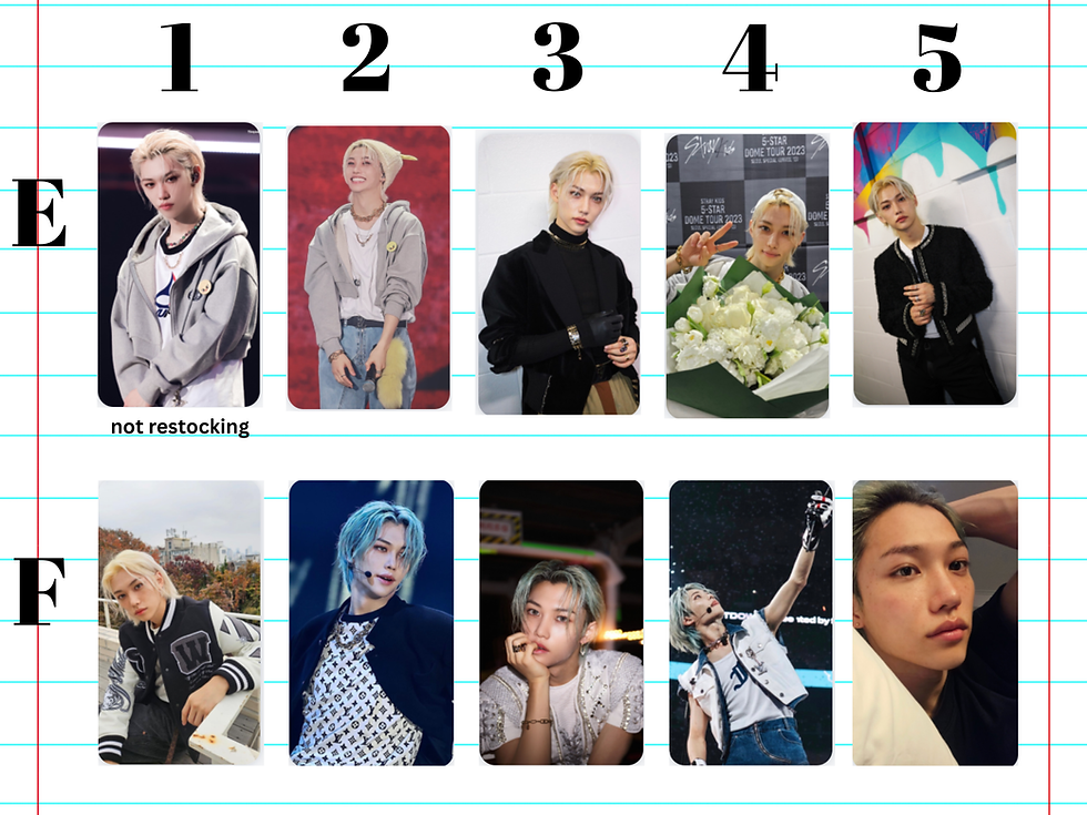 Miniatura: Stray Kids Felix Photocards | Lomo Photocards | Kpop Gifts