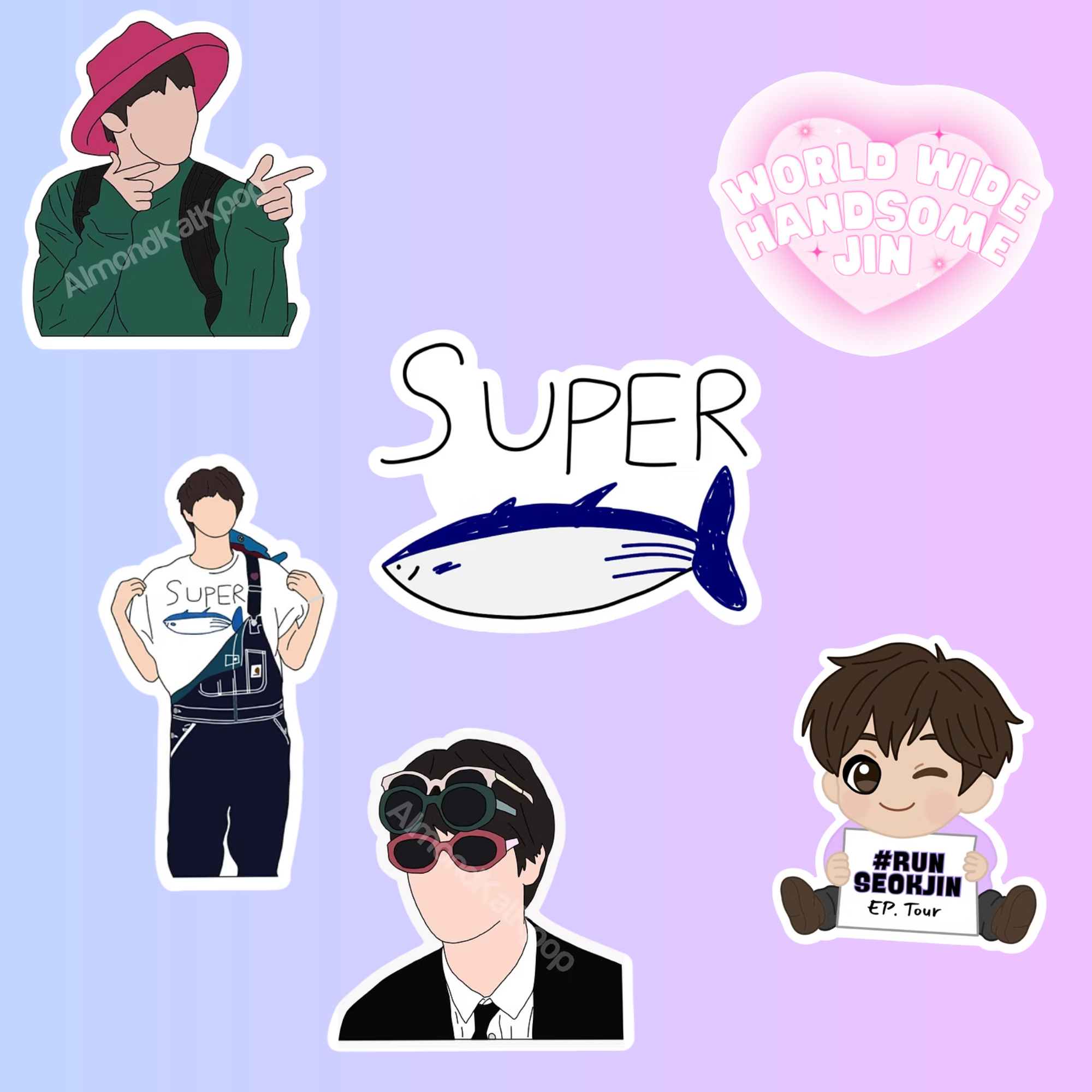 BTS Sticker | Bangtan Boys | Kpop Sticker | Gift Ideas
