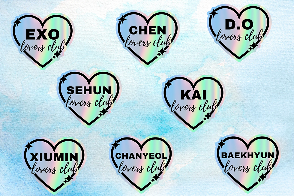 Exo Lover Sticker | Kpop | Kpop Gifts Ideas
