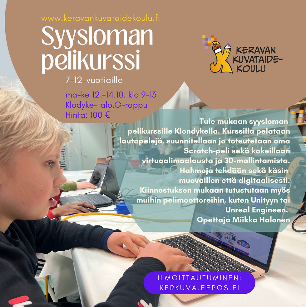 Syysloman Pelikurssi (7–12 v)