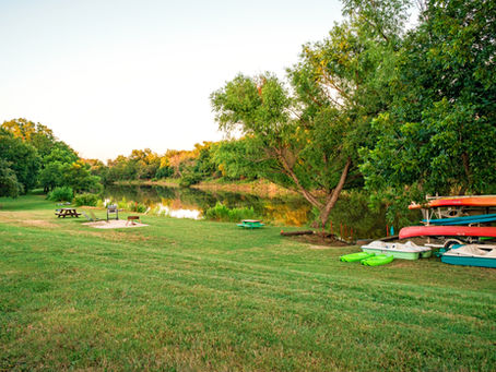 Jim Ned Creek Getaway Paddle, Swim, Kayak and Fish by the River