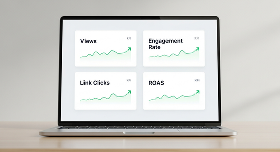 KPI Measurement - Link Clicks, ROAS, Engagement Rate and Video Views
