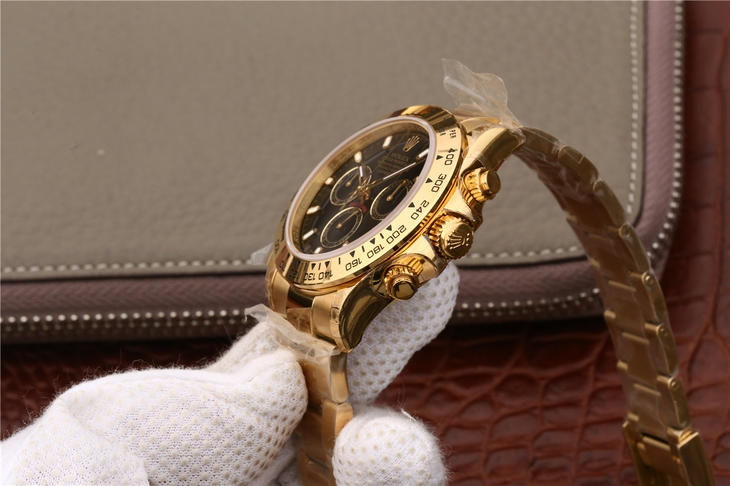Miniatura: ROLEX COSMOGRAPH DAYTONA 116528 YELLOW GOLD ORIGINAL CAL.4130 - Clone Authority