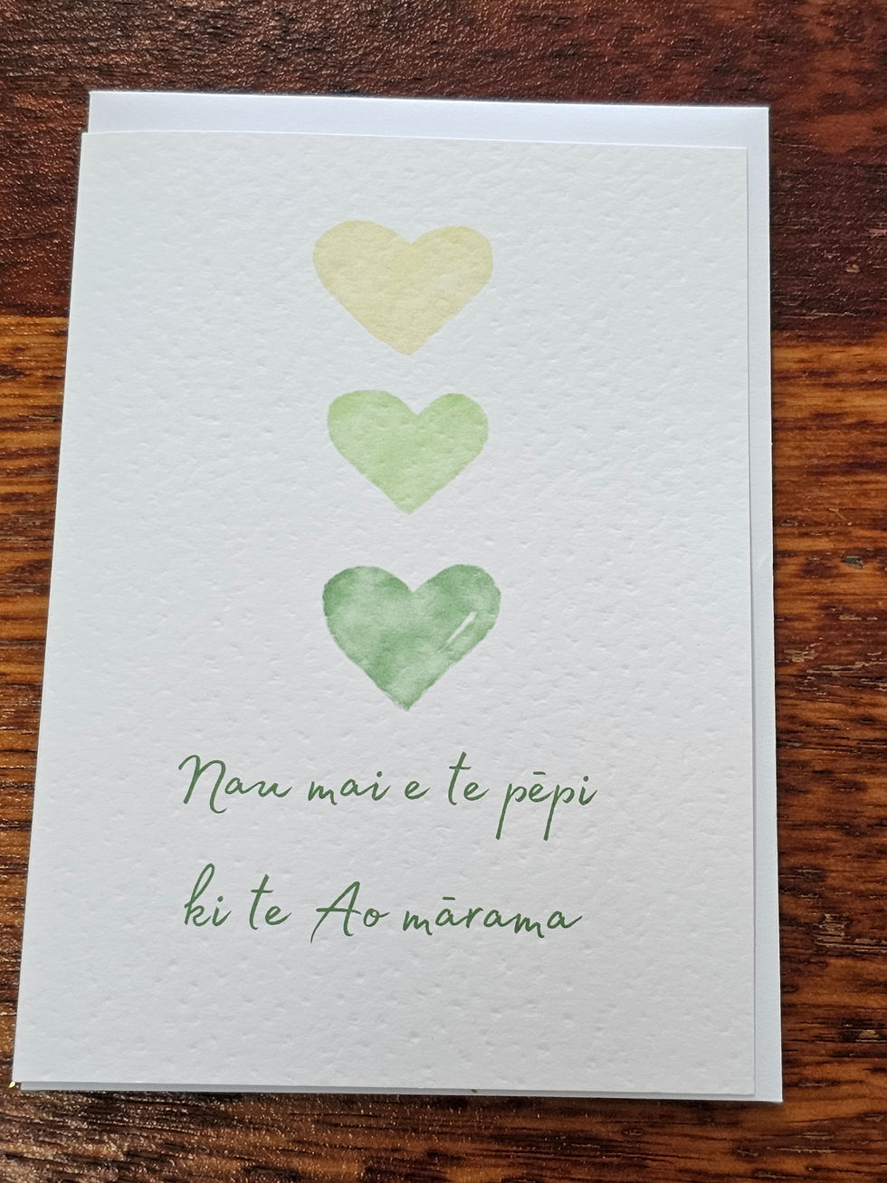 Kora Floral Boutique, Gisborne, Florist, Tēnā Koe Cards, Gift Card, Gisborne Local Card Designer, Te Reo, Newborn