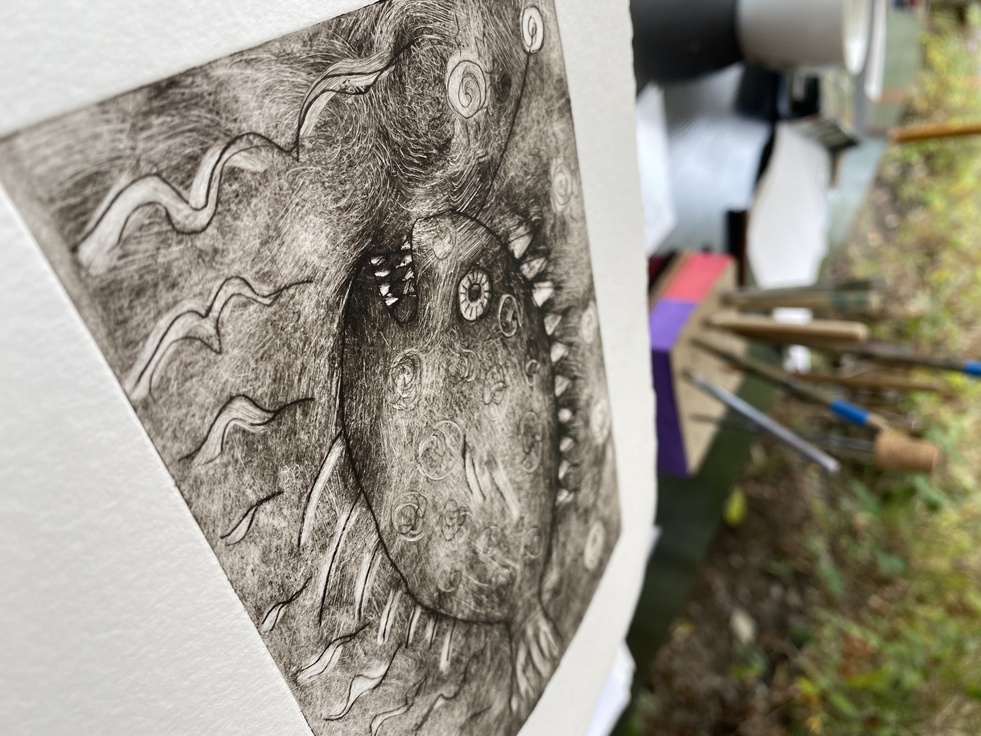 OCT Drypoint Printing AM