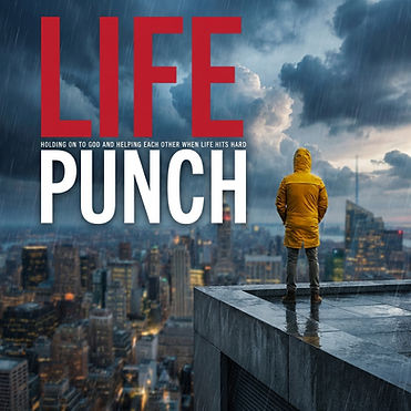 Life Punch book cover by Doug Hood, a Christian inspirational storytelling book with real life faith stories about perseveran