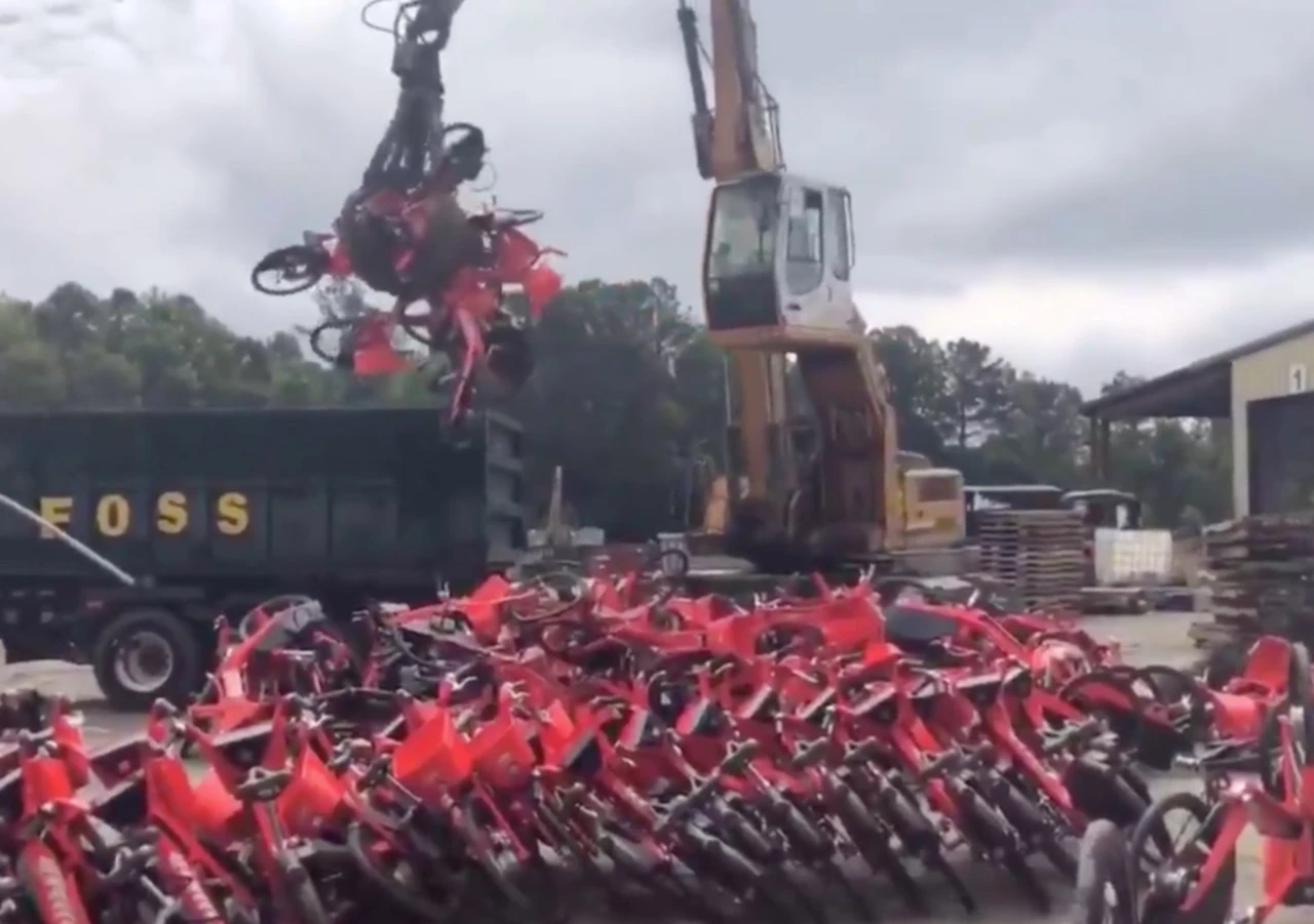 Jump To The Scrapyard Thousands Of Uber Bikes Crushed Just Weeks