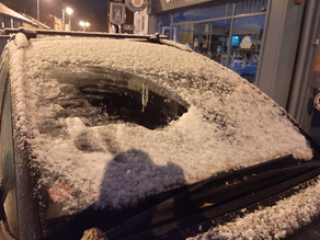 THIS IS SNOW WAY TO DRIVE: Motorist issued ticket for driving with a snow-covered windscreen