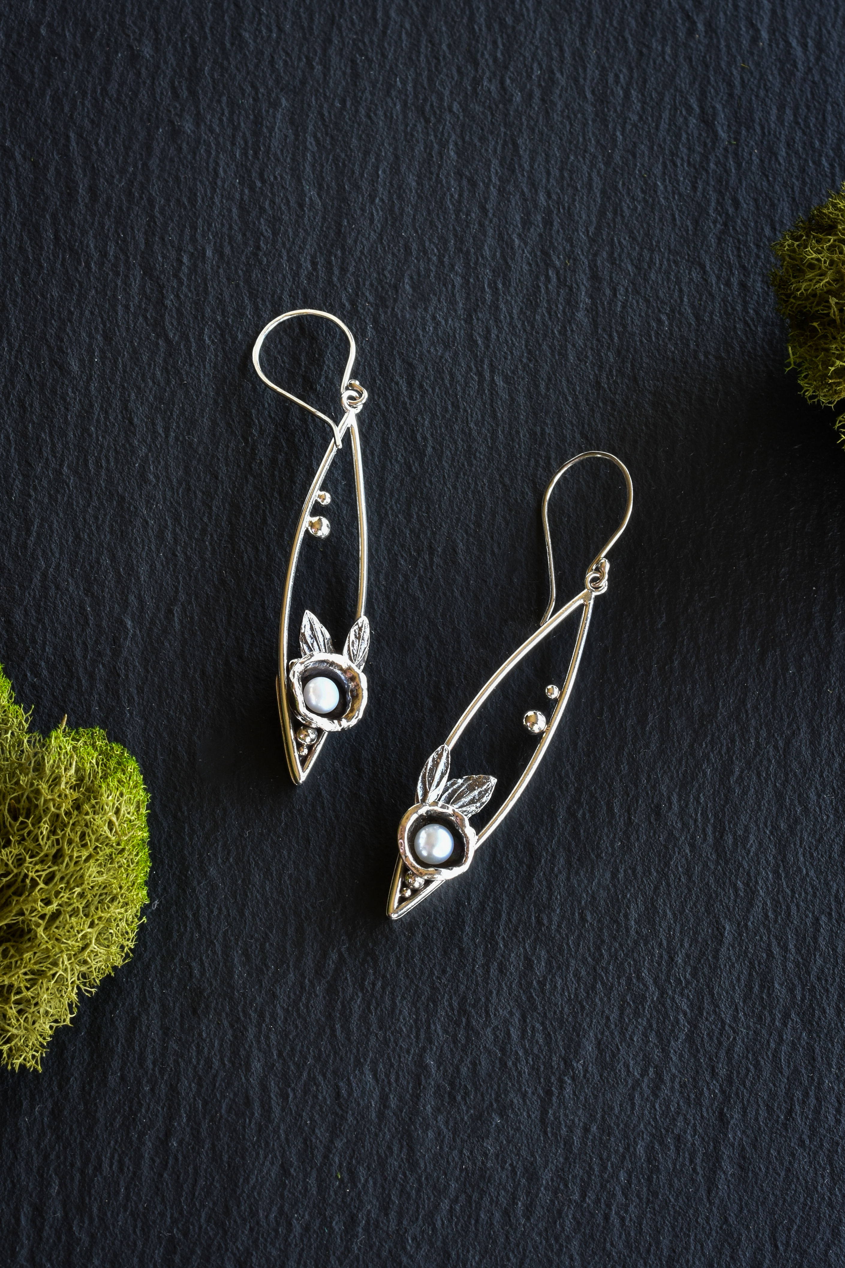 Water Cast Berry Earrings // One of a Kind