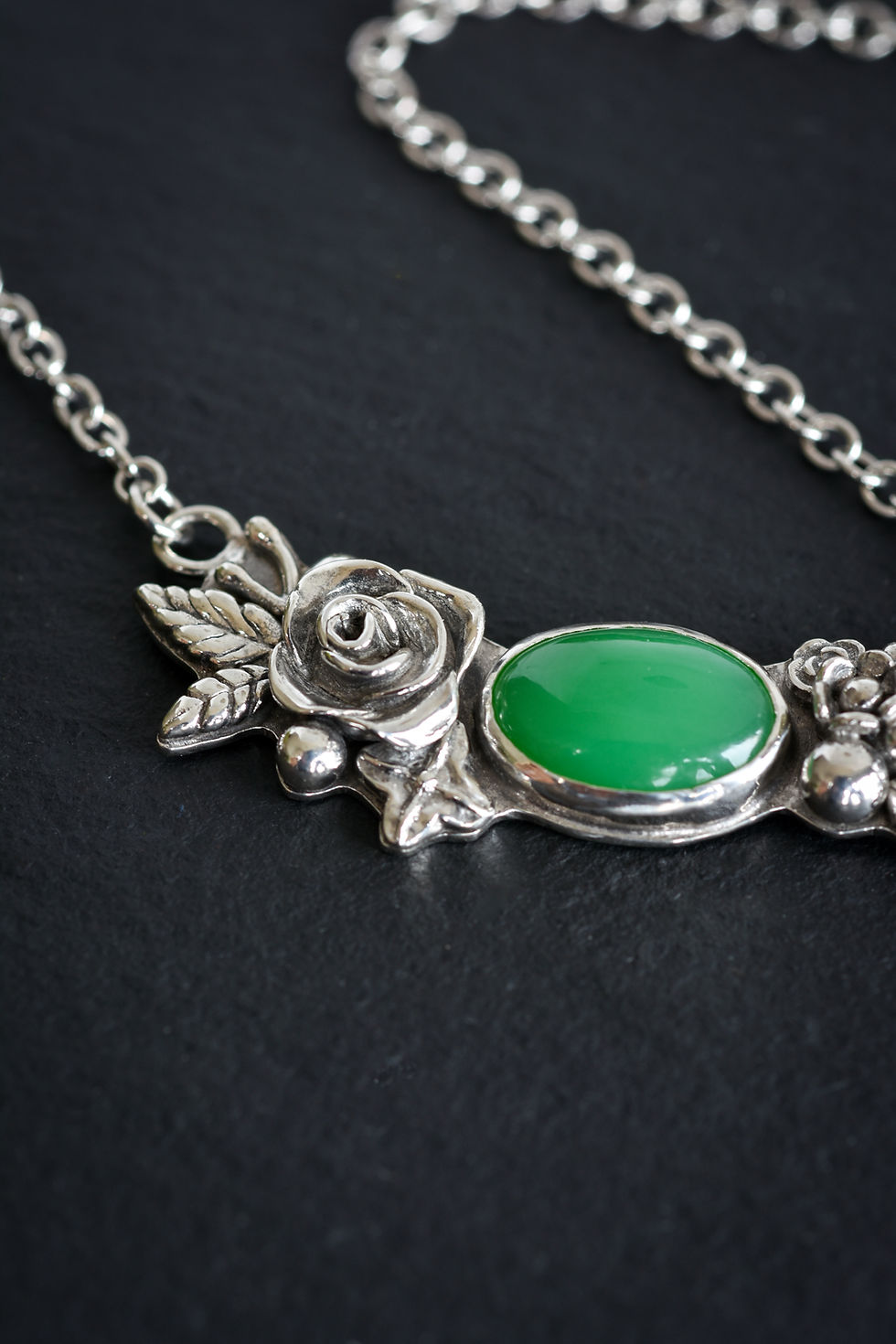 Thumbnail: Chrysoprase Garden Necklace // One of a Kind